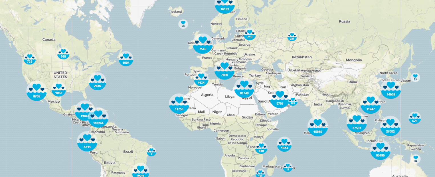 image of adopt a dive site map