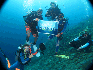 As part of the Instructor Development course, candidates are required to remove, record and report marine debris.