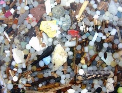 Image of microplastics by NOAA photo