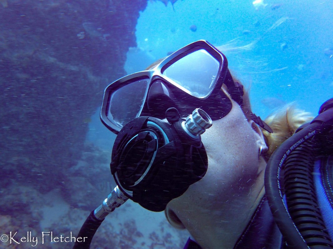 Divers at the Seaway on the Gold Coast, QLD, Australia in action are led by Kelly Fletcher